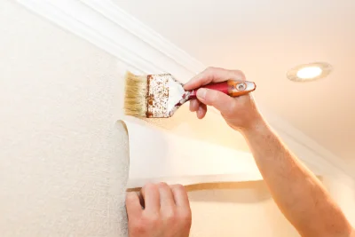 Pose de papier peint à Auxy — revêtements muraux et toiles de verre
